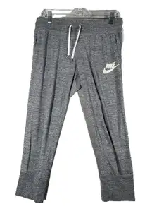 Nike Pants Womens Medium Gray Capri Leggings Neutral Casual Workout‎ Athleisure