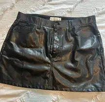 Mini Leather Skirt