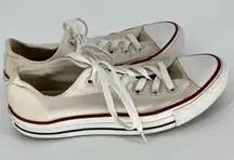 Converse Chuck Taylor All Star Lace Up Sneakers Off White Size 5