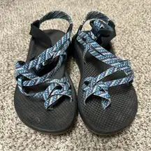 Chaco Sandal Women’s Z / Cloud X2 Blue Pattern Size 7.