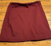 Simply Vera Vera‎ Wang Red Mini Stretch Skirt~Small~ Banded Waist & Hem