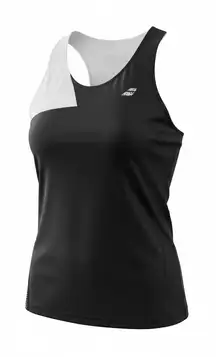 Babolat Women's Black White Tennis Performance Tank Top Large