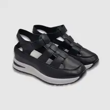 Fashion Comfort Sandals Hollow-Out Sporty Fisherman Style Platform Wedges Sz 40