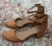Giani Bernini Tan Ankle Strap Heels