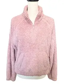 Aero Aeropostale Pink Fleece Pull Over  Large