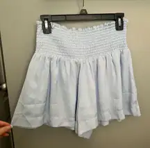 Light Blue Flowy Shorts The Pants Store