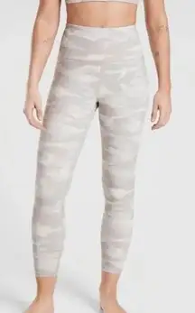 Athleta Elation Leggings Tan Camo 7/8 tight XS‎