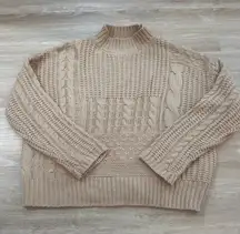 Brown turtleneck sweater 