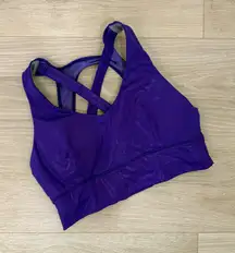 Born Primitive Purple Metallic Sports Bra