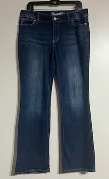 Wrangler Jeans Women's 13x34 Boot Cut Denim Dark Wash Stretch Western 09MWZDO‎