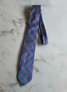 Brooks Brothers  Necktie Blue Striped Silk‎ Woven England Made USA