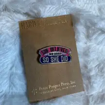 Hard Enamel Pin She Believed She Could So She Did Motivational