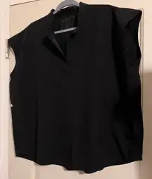 Figs Rafaela XL Black Womens Nurse Healthcare Scrubs Top