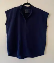 FIGS Navy Blue Rafaela Oversized Scrub Top Uniform Nurse Women's size Medium