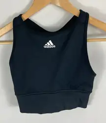 Adidas Primegreen Ribbed High Neck Sports Bra Size XS