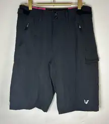 Liv Women’s MTB Trail Shorts Black Size M Cargo Pockets Adjustable Waist