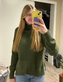 Boutique Green Turtleneck Sweater