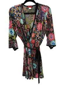 Josie Natori Chemise Gown and Robe Set 2 Piece Size Medium NEW Womens Colorful