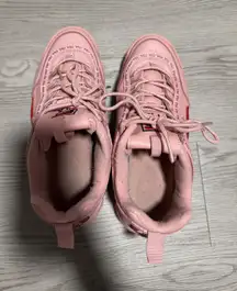 FILA Disruptor Pink Athletic Sneakers Casual Walking Shoes‎ Women's size 9