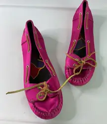 Marc Jacobs‎ pink satin loafers size 38 vintage y2k