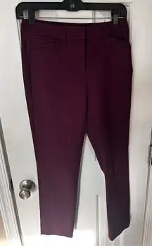 White House black market purple ankle pants dress pants size 0