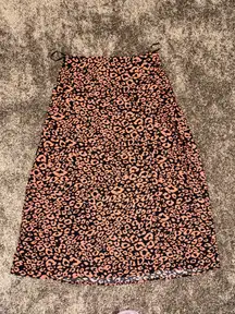 Leopard Print Women's Skirt Size Medium