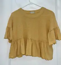 Yellow Flowy Crop