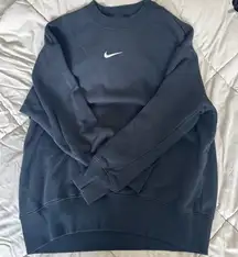 Nike Black Oversized Crewneck