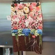 💕CLOVER CANYON💕 Floral Neoprene Pencil Skirt