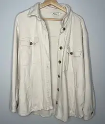 Sonoma Goods For Life Cream/Ivory Shacket (X-Large)