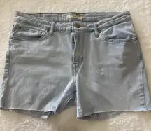 Levis Jean Cutoff Shorts Women's 31 High Rise Stretch‎ Distressed Raw Hem
