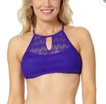 Op medium purple high neck halter‎ bikini top