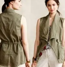 Anthropologie  Sanctuary Olive Green Anorak Utility Vest