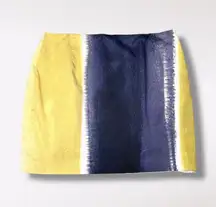 T Tahari Lightweight Mini Skirt Cotton Blend Colorful Size 14