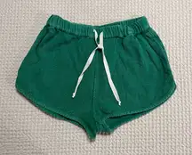 Free People Kelky Green Terry Knit Shorts Size S