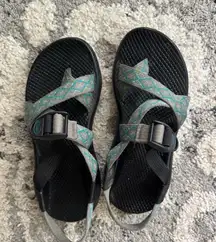 Teal and Black Chacos 🫧