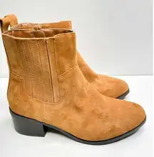 Nordstrom Rack Suede Camel Women’s Ankle Booties Size 8 New