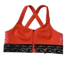 Shefit Orange & Black Moisture Wicking Fabric Bra Women Size Small | 10-11