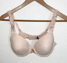 Natori Tan Lace Padded NWOT 32D Adjustable Strap Hook Closure Bra