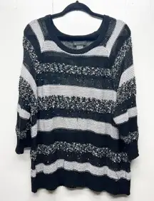 INC International Concepts Womens Sweater Size 3X Sequin Party Event Evening