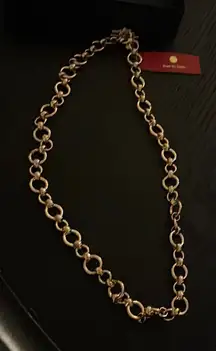 Gold tone necklace by true to form