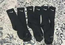 3 pairs black nike socks