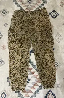 Easel Cheetah Print Joggers