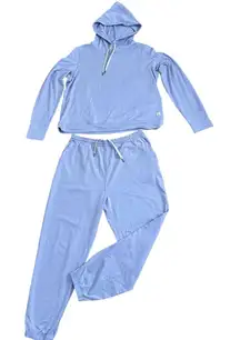 Vuori Halo Performance Hoodie and Jogger Set Size L Lavender Mist Heather