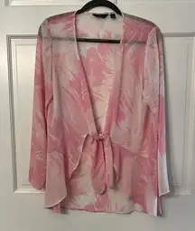Beautiful Flowy Tie Front Kimono by G