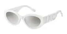 Marc Jacobs Sunglasses MARC694/G/S 0HYMIC White/Grey/Grey Mirror Gradient Silver