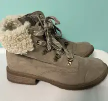 Wonder Nation  Size 6 Lace Up Ankle Boots Brown‎ Farm Outdoor Wear S-645