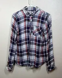 Thread & Supply Flannel Plaid Button Down Shirt long sleeve size Small