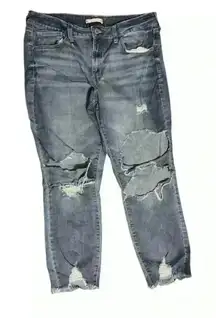 So Mia rise CROP Jeans size 15 distressed J15