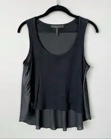 BCBG Max Azria Black on Black Swing Tank